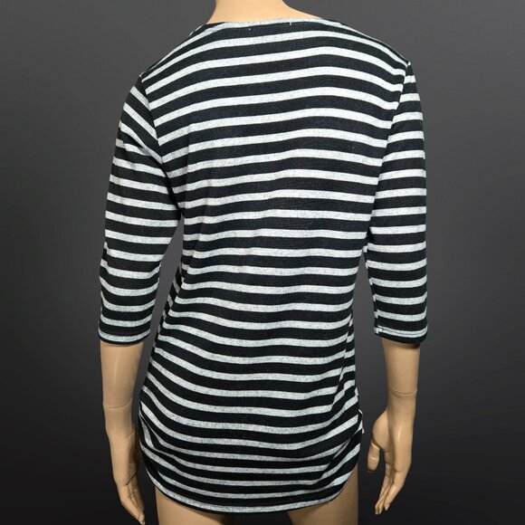 Y2K Striped Tunic Top Micro Mini Dress Size S Girl Lady Art Euro Emo Grunge - Picture 7 of 9